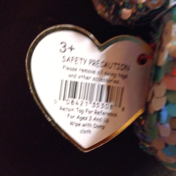 Ty Flippables Clip on Whimsy the Cat with Tush Tag Errors Waves - Picture 7 of 9